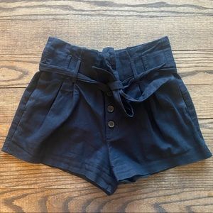 Abercrombie and Fitch linen high rise shorts